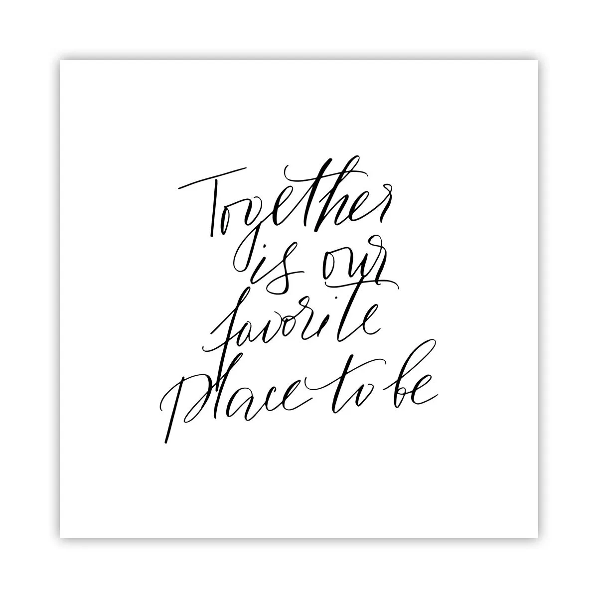 Poster - Anche tu lo senti? - 50x50 cm