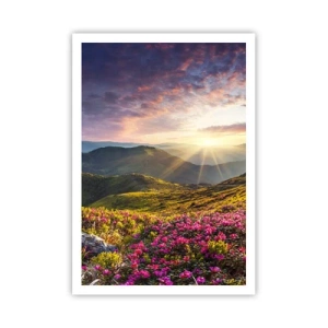 Poster - La freschezza di un mattino sui monti - 70x100 cm