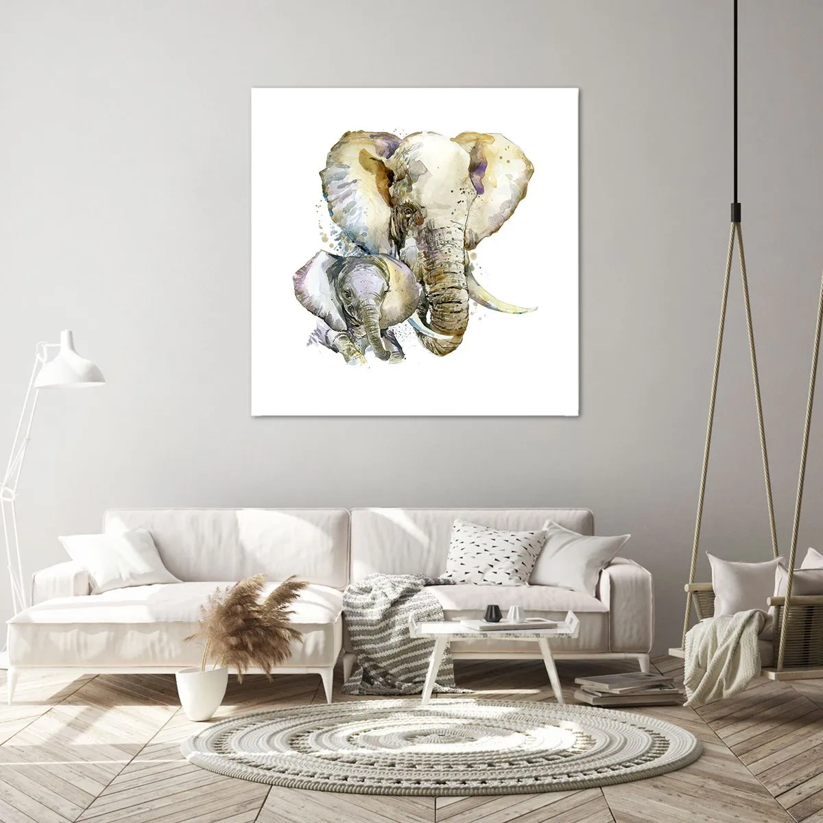 Quadro su tela - Stampe su Tela - Con mamma: il posto migliore - 60x60 cm