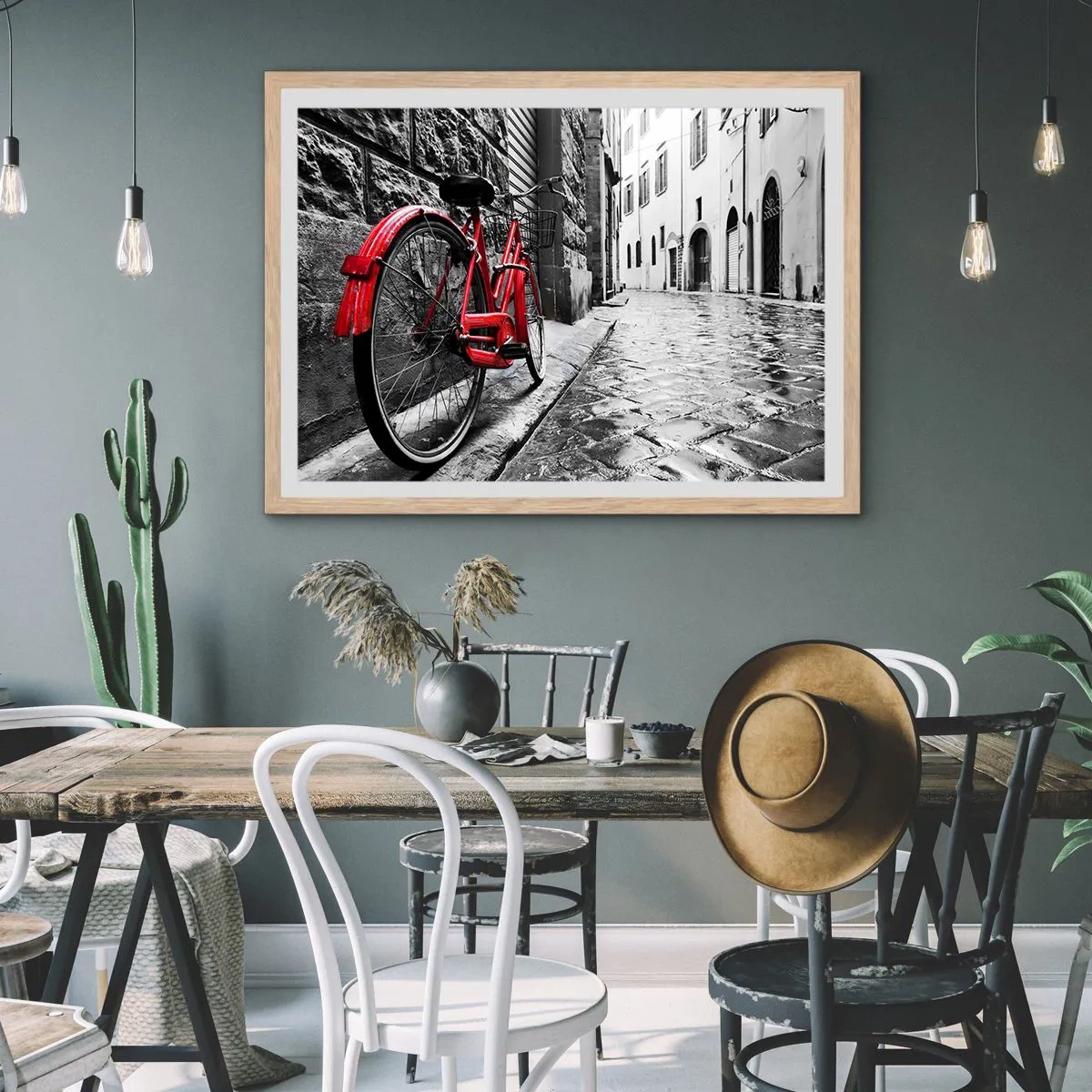 Poster in cornice rovere chiaro - La vera bellezza non invecchia - 91x61 cm