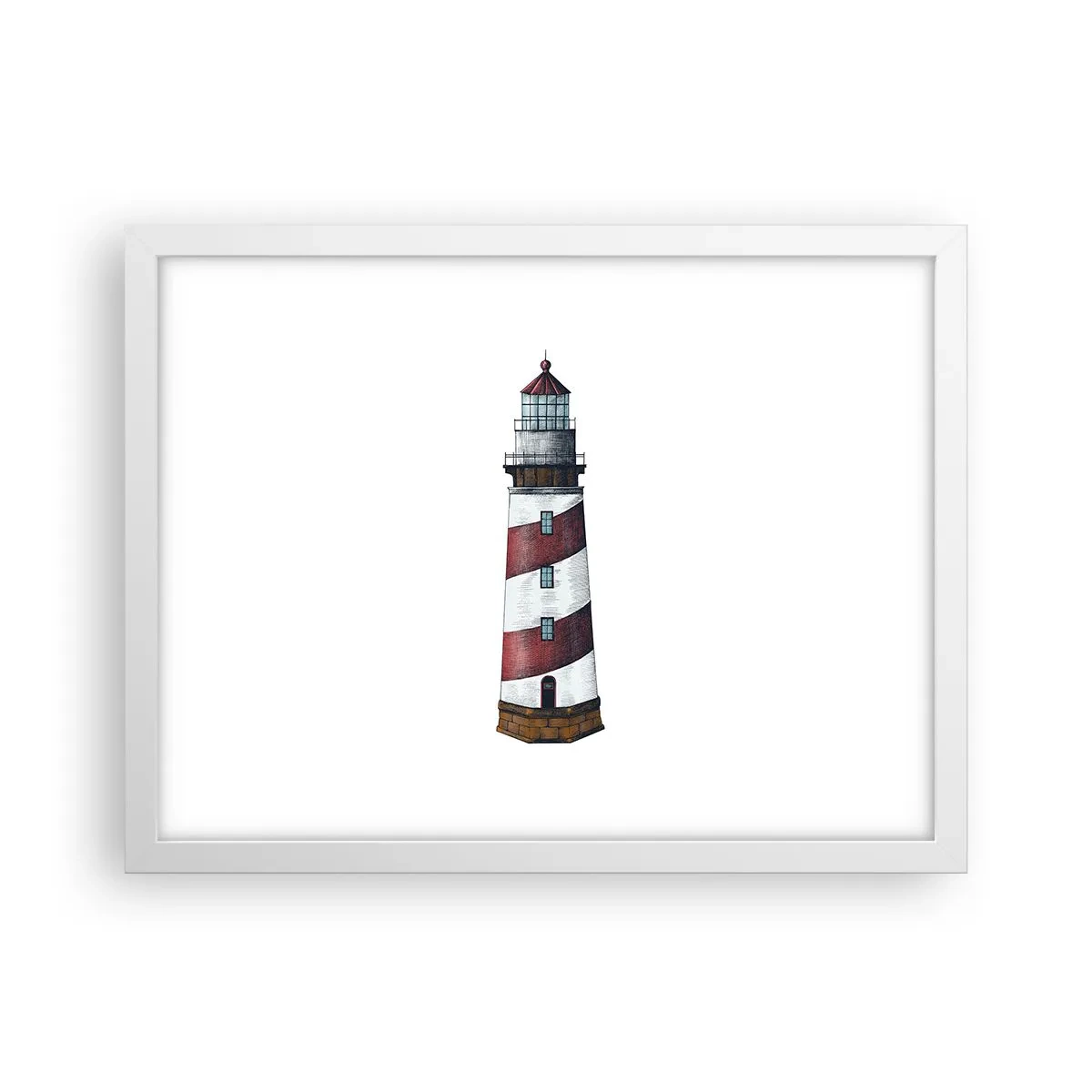 Poster in cornice bianca - Sempre di guardia - 40x30 cm