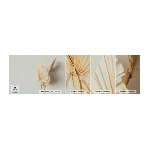 Campione di Fotomurale Adesivo Deluxe Sticker - Quando serve il sollievo - Luminoso, Minimalismo, Foglia - 100x30 cm