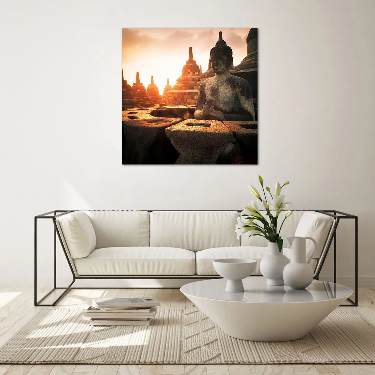 Quadro su vetro - La pagoda della grande saggezza - 50x50 cm