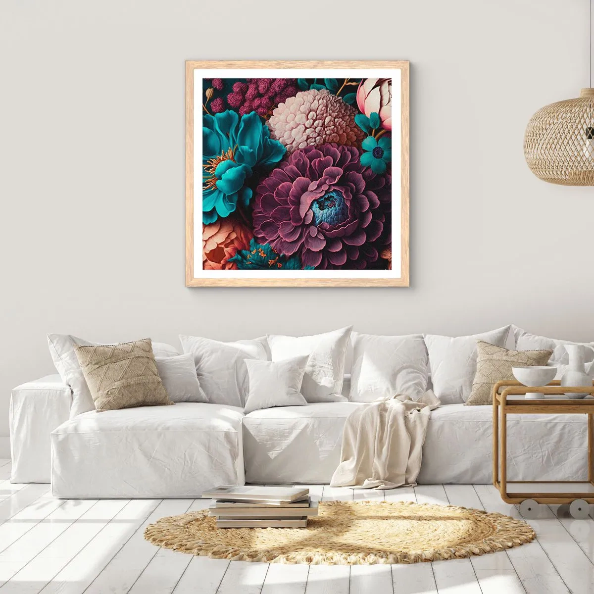 Poster in cornice rovere chiaro - Ricchezza della natura - 40x40 cm