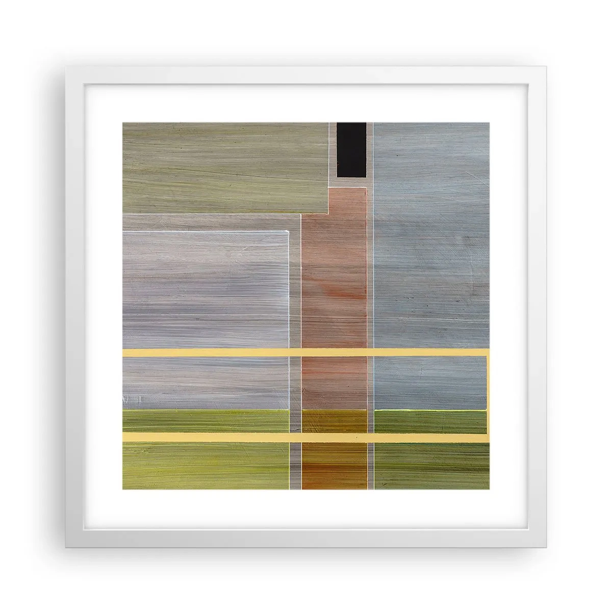 Poster in cornice bianca - Semplice e tranquillo - 40x40 cm