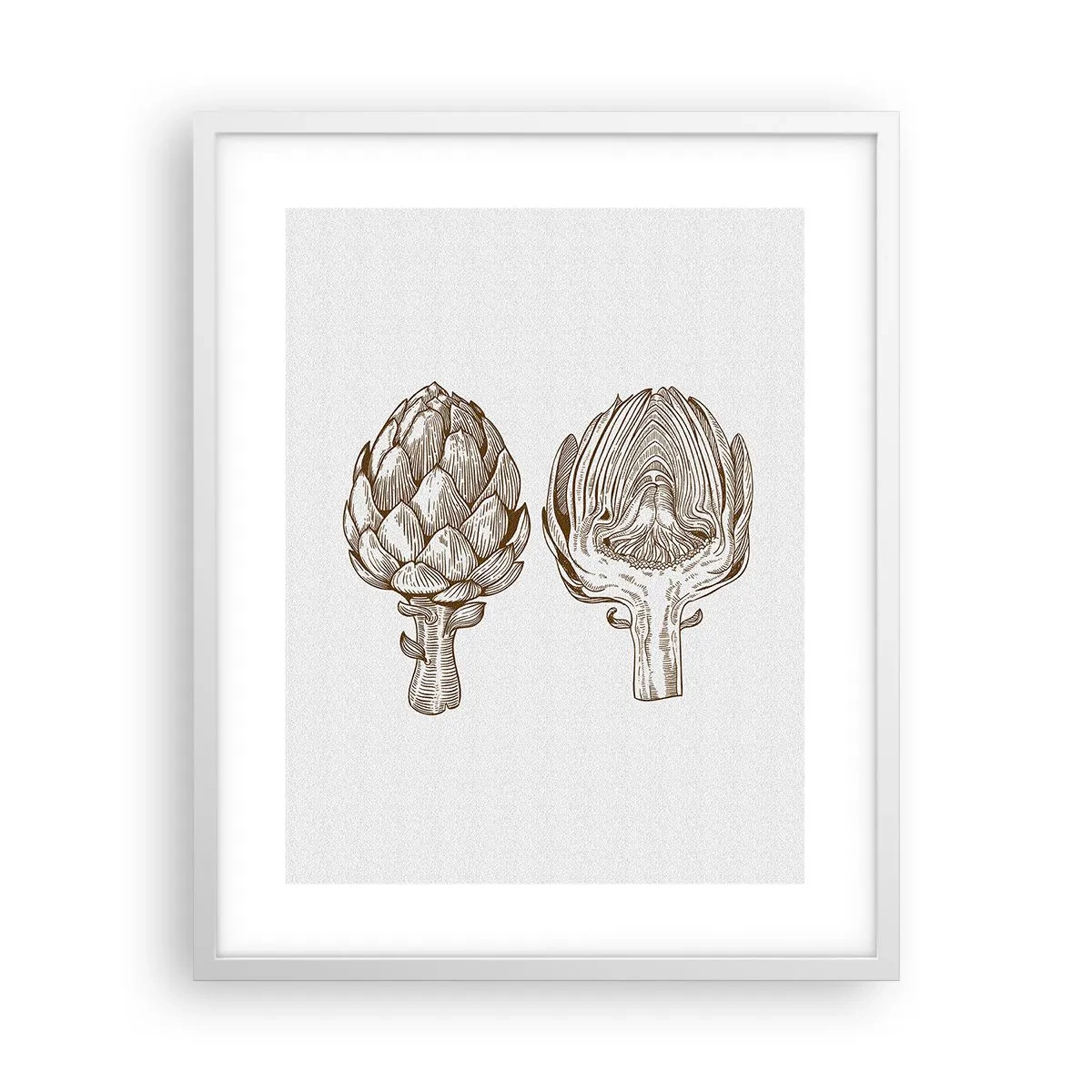 Poster in cornice bianca - Lezione di anatomia - 40x50 cm