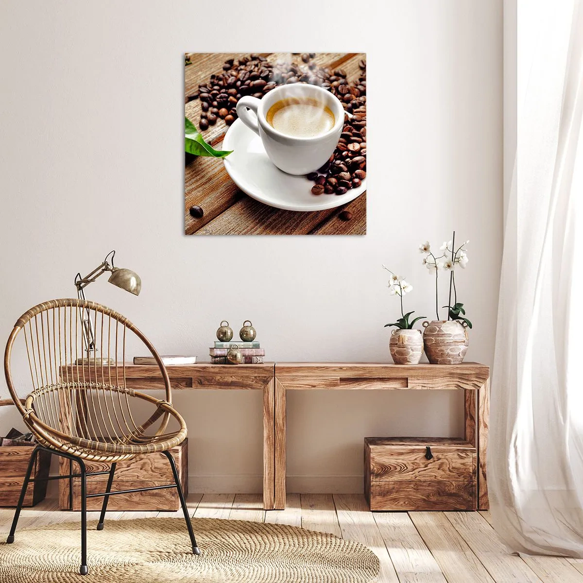Quadro su tela - Stampe su Tela - Il caffè è pronto - 50x50 cm