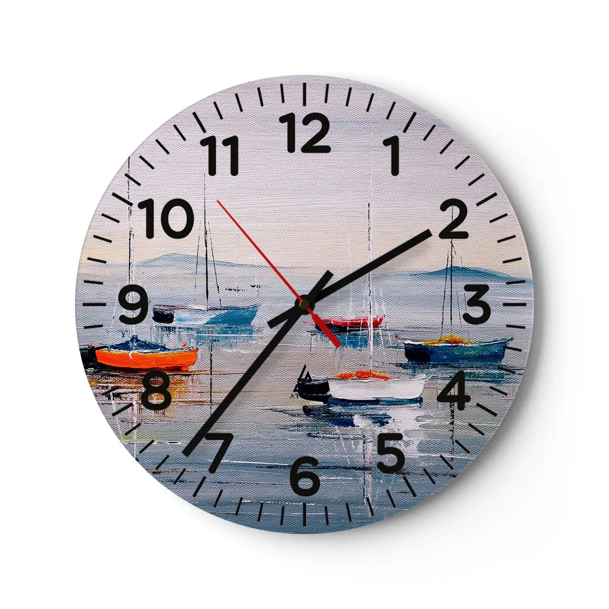 Orologio da parete - Orologio in Vetro - Meritato riposo - 30x30 cm