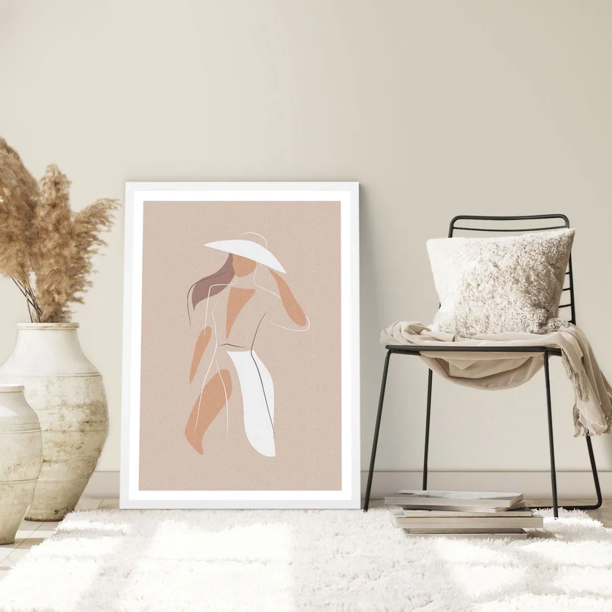 Poster in cornice bianca - La moda è un gioco - 40x50 cm