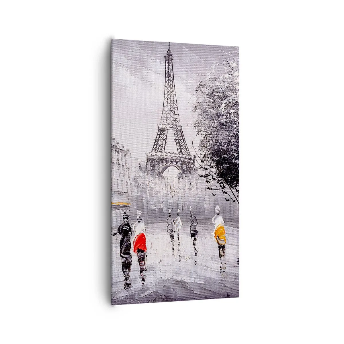 Quadro su tela - Stampe su Tela - Passeggiata a Parigi - 65x120 cm