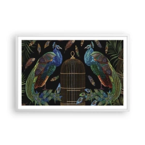 Poster in cornice bianca - Con gli abiti reali - 91x61 cm