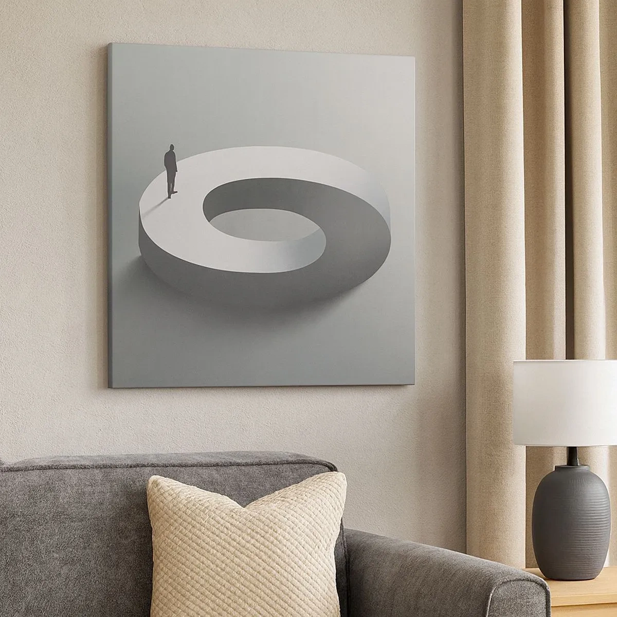 Quadro su tela - Stampe su Tela - Prova a cavartela - 30x30 cm