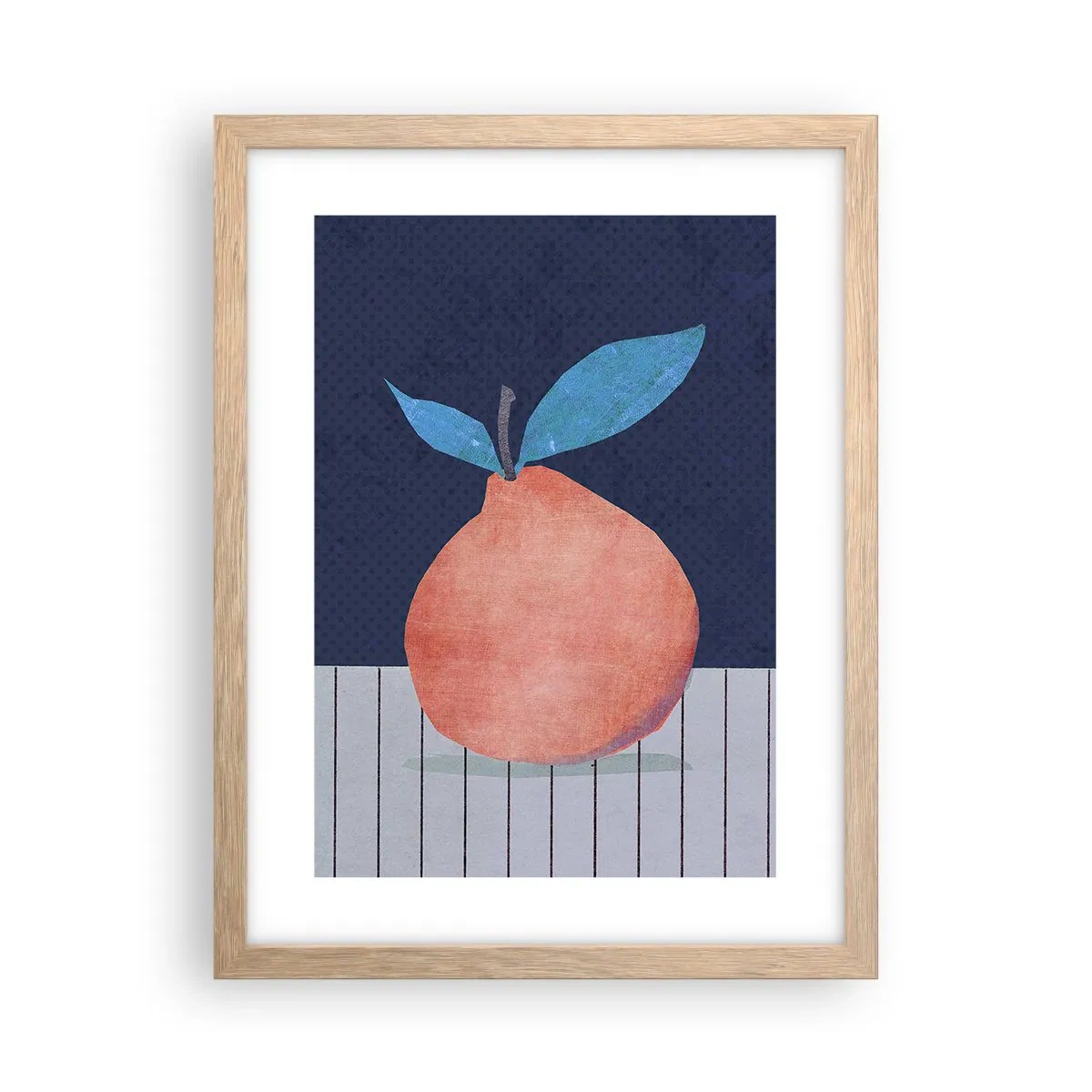 Poster in cornice rovere chiaro - Convessità e piano - 30x40 cm