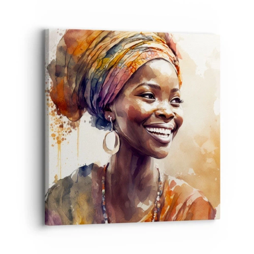 Quadro su tela - Stampe su Tela - Regina africana - 30x30 cm