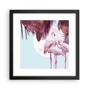 Poster in cornice nera - Tre grazie alate - 30x30 cm