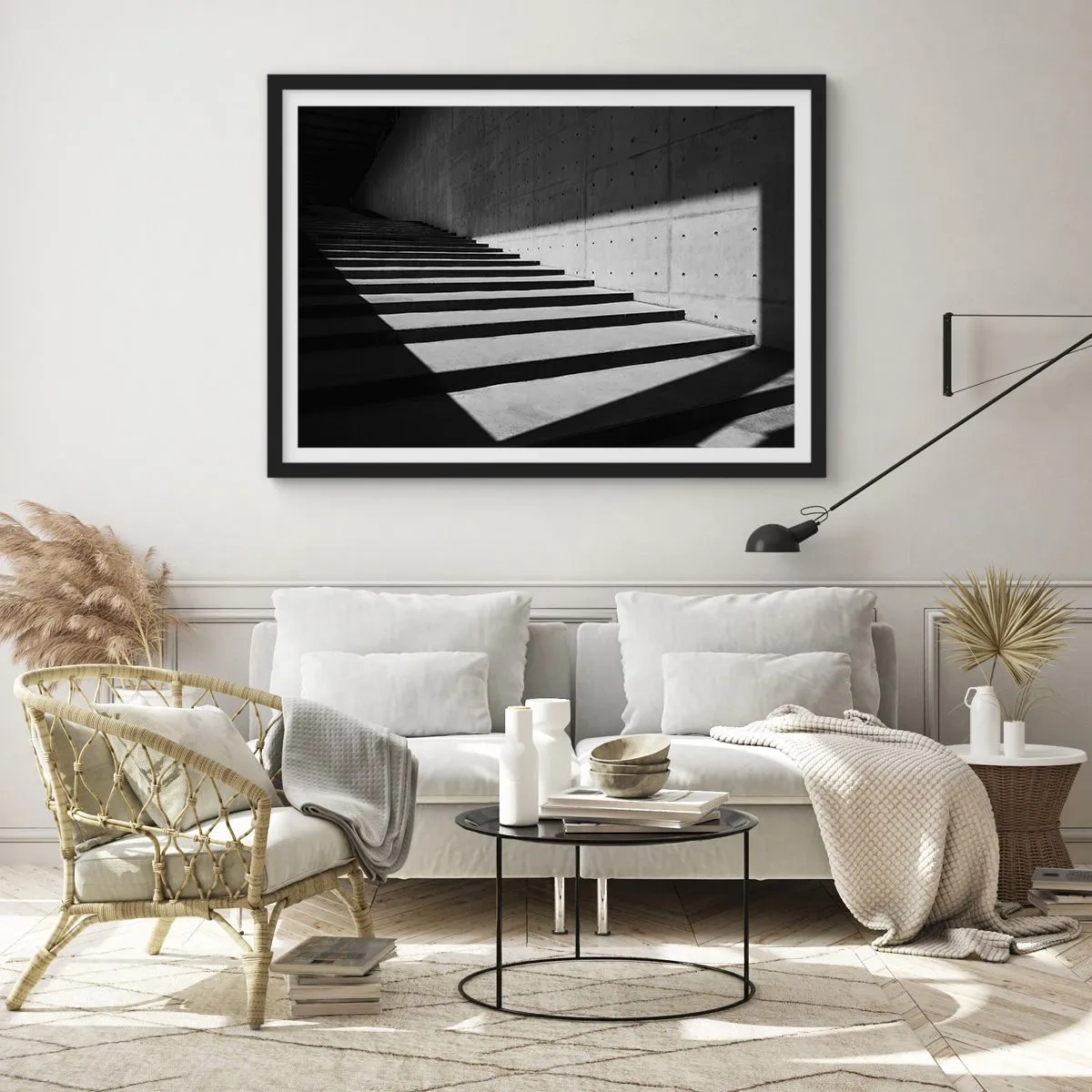Poster in cornice nera - La bellezza severa del modernismo - 50x40 cm