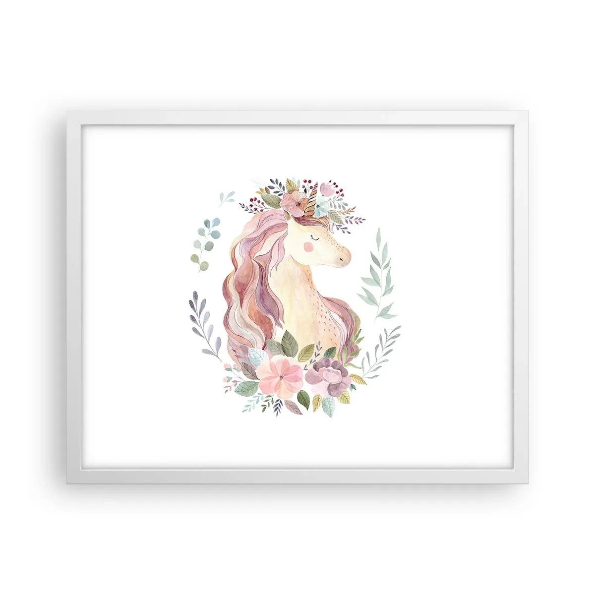 Poster in cornice bianca - Invito nel mondo delle favole - 50x40 cm