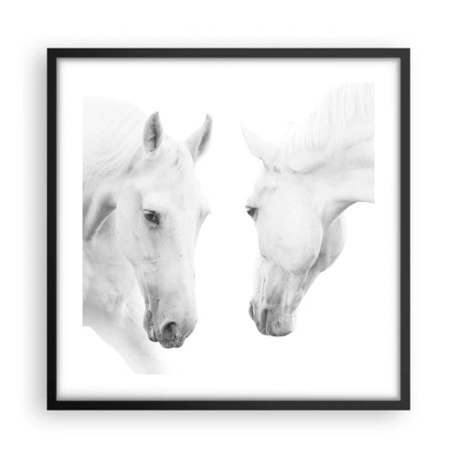 Poster in cornice nera - È amicizia? - 50x50 cm