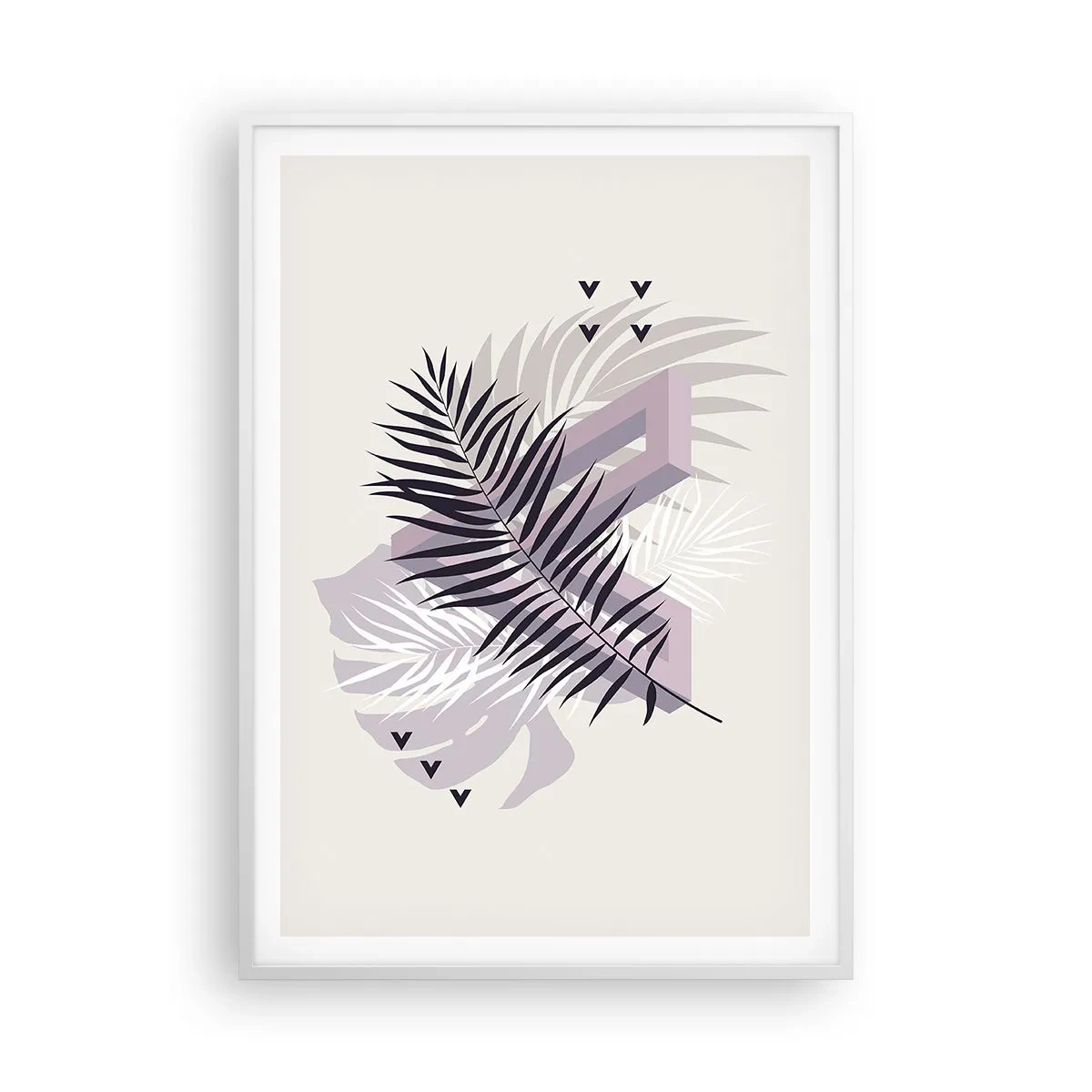 Poster in cornice bianca - L'ombra dell'ombra - 70x100 cm