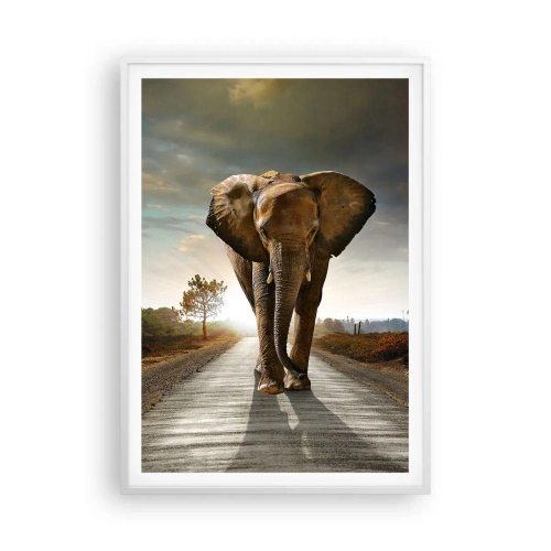 Poster in cornice bianca - E non nel negozio di cristalli - 70x100 cm