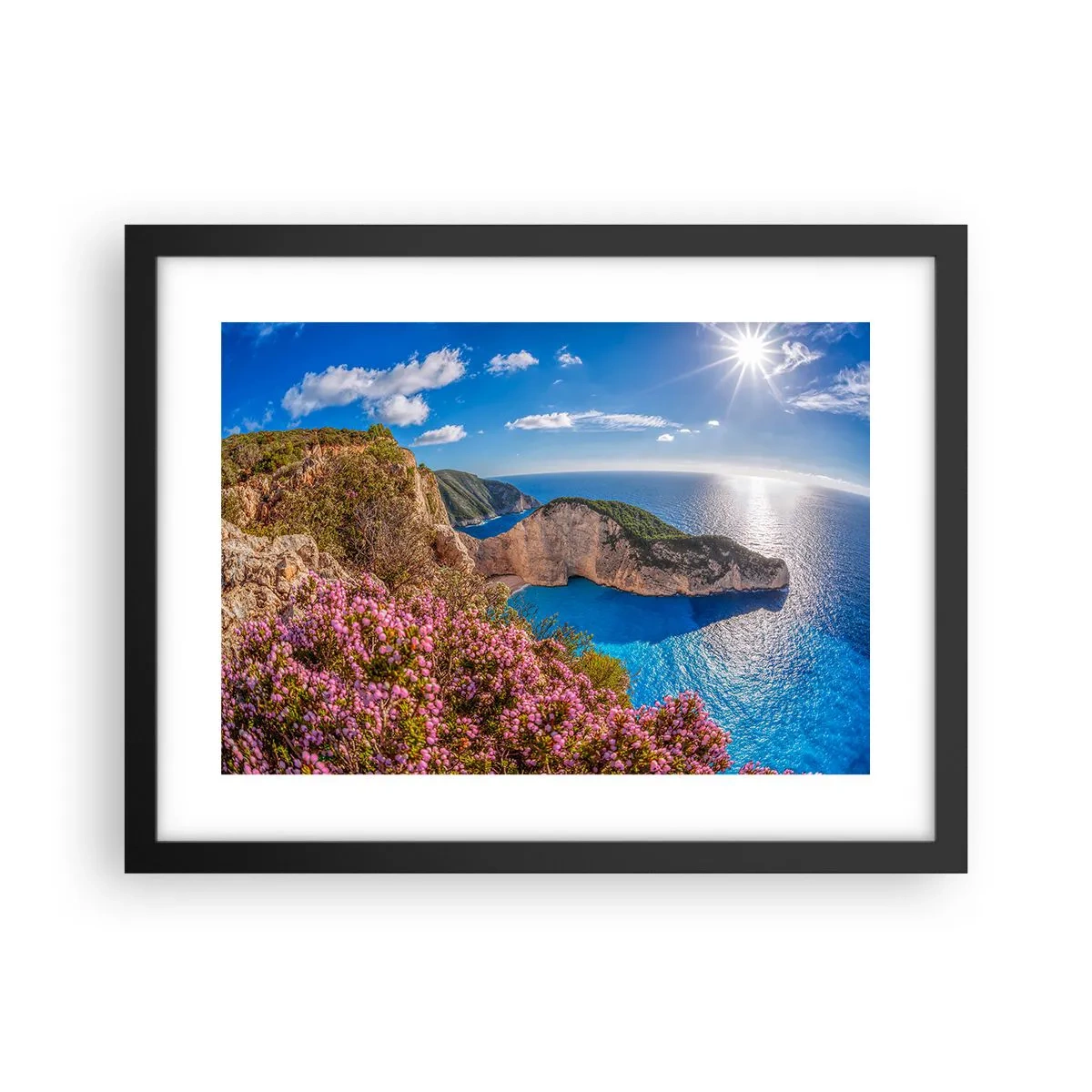 Poster in cornice nera - Le mie grosse vacanze greche - 40x30 cm