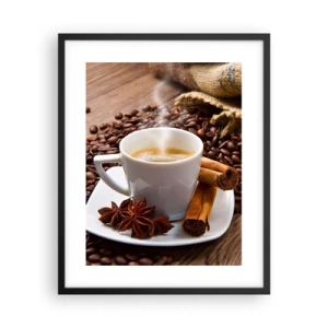 Poster in cornice nera - Sapore e profumo speziato - 40x50 cm