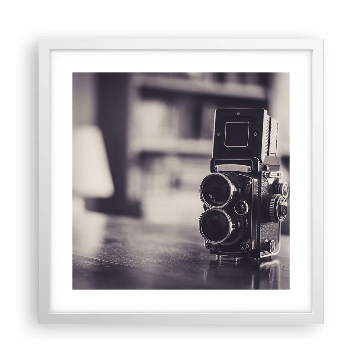 Poster in cornice bianca - La magia delle vecchie fotografie - 40x40 cm