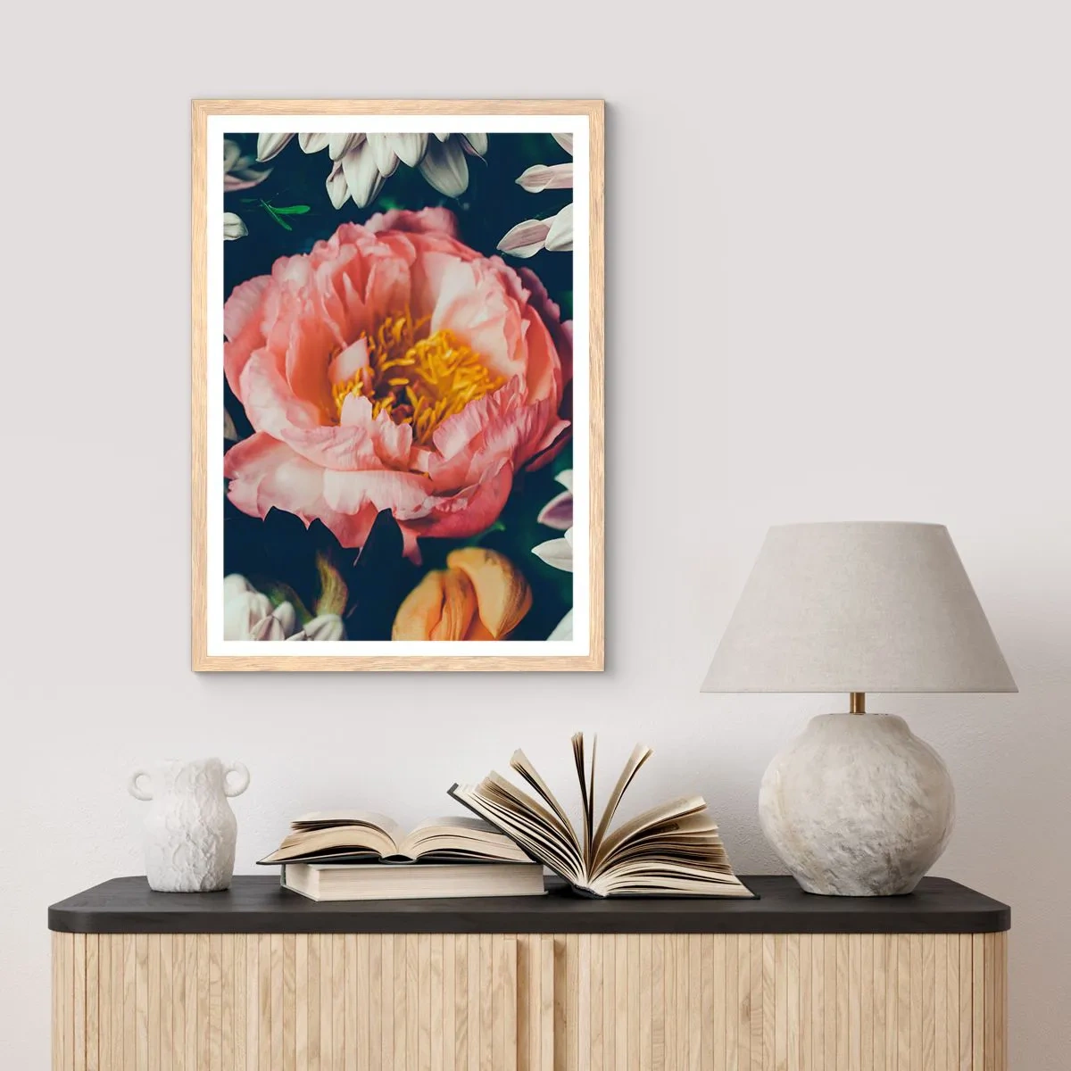 Poster in cornice rovere chiaro - Con fasto barocco - 70x100 cm