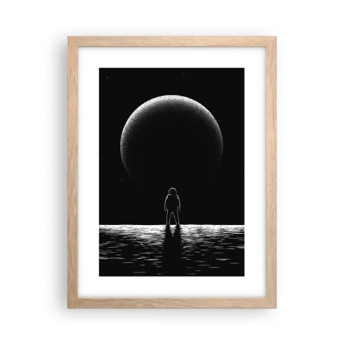 Poster in cornice rovere chiaro - Faccia a faccia - 30x40 cm