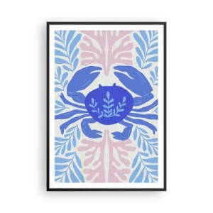 Poster in cornice nera - Come un fiore del mare - 70x100 cm