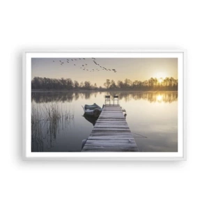 Poster in cornice bianca - Tornerò un giorno - 91x61 cm