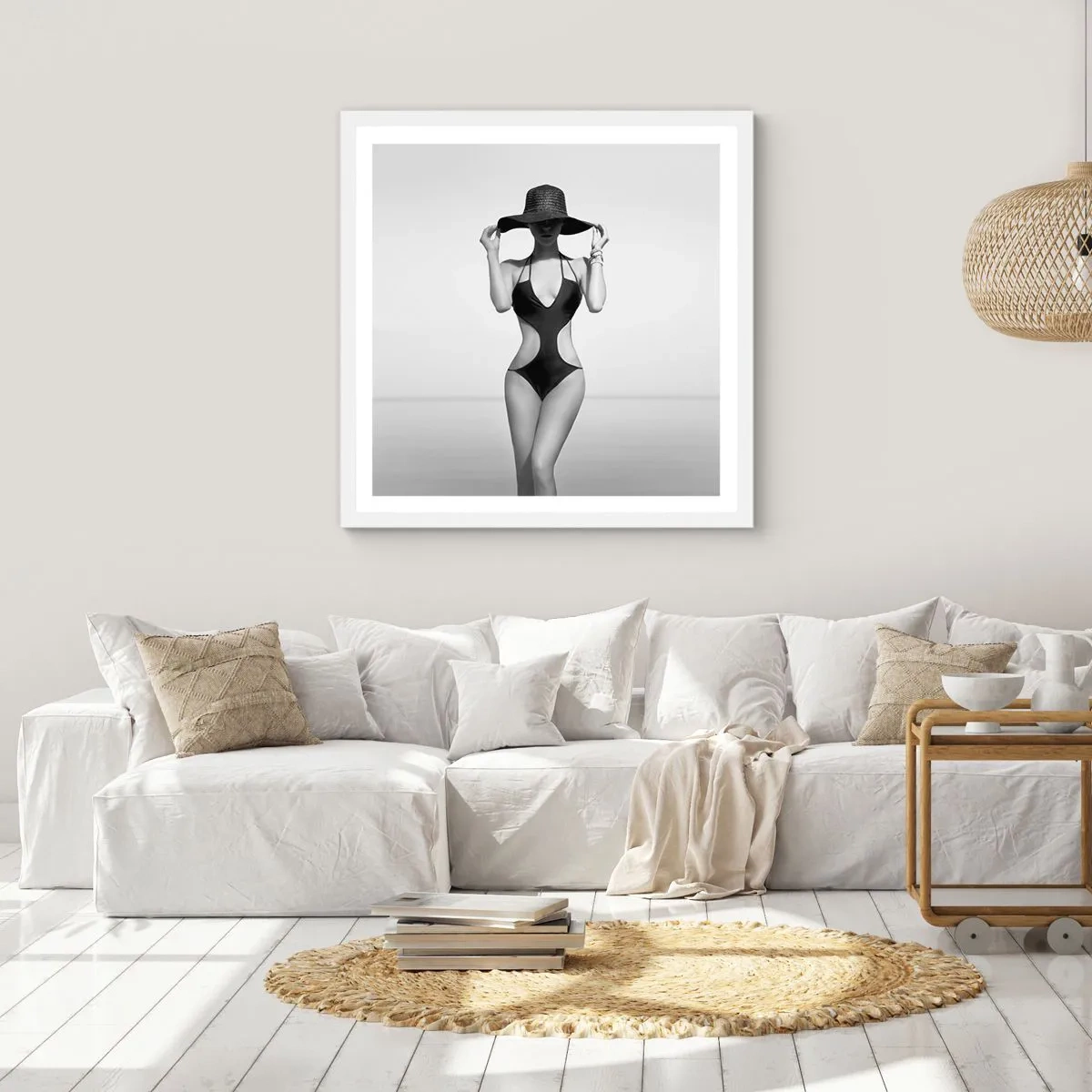 Poster in cornice bianca - Il mio nome è Eleganza - 30x30 cm