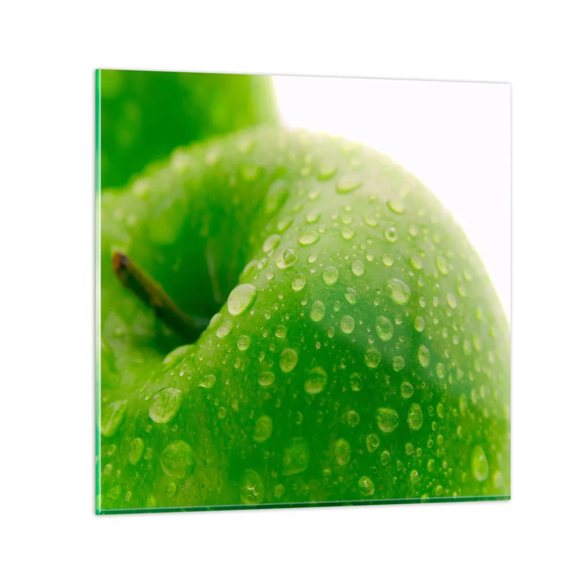 Quadro su vetro - Rinfrescante verde freschezza - 30x30 cm