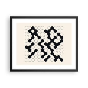 Poster in cornice nera - Gioco cinese: variazione - 50x40 cm