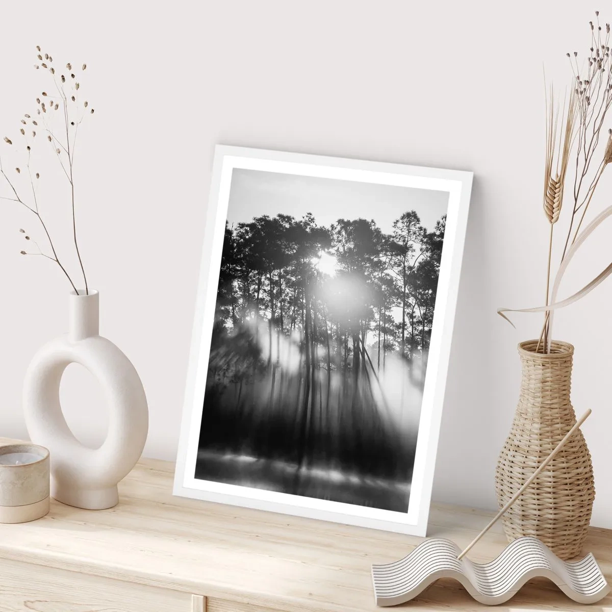 Poster in cornice bianca - Sole irrefrenabile - 30x40 cm