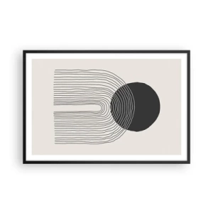 Poster in cornice nera - Tremore e fiducia - 91x61 cm