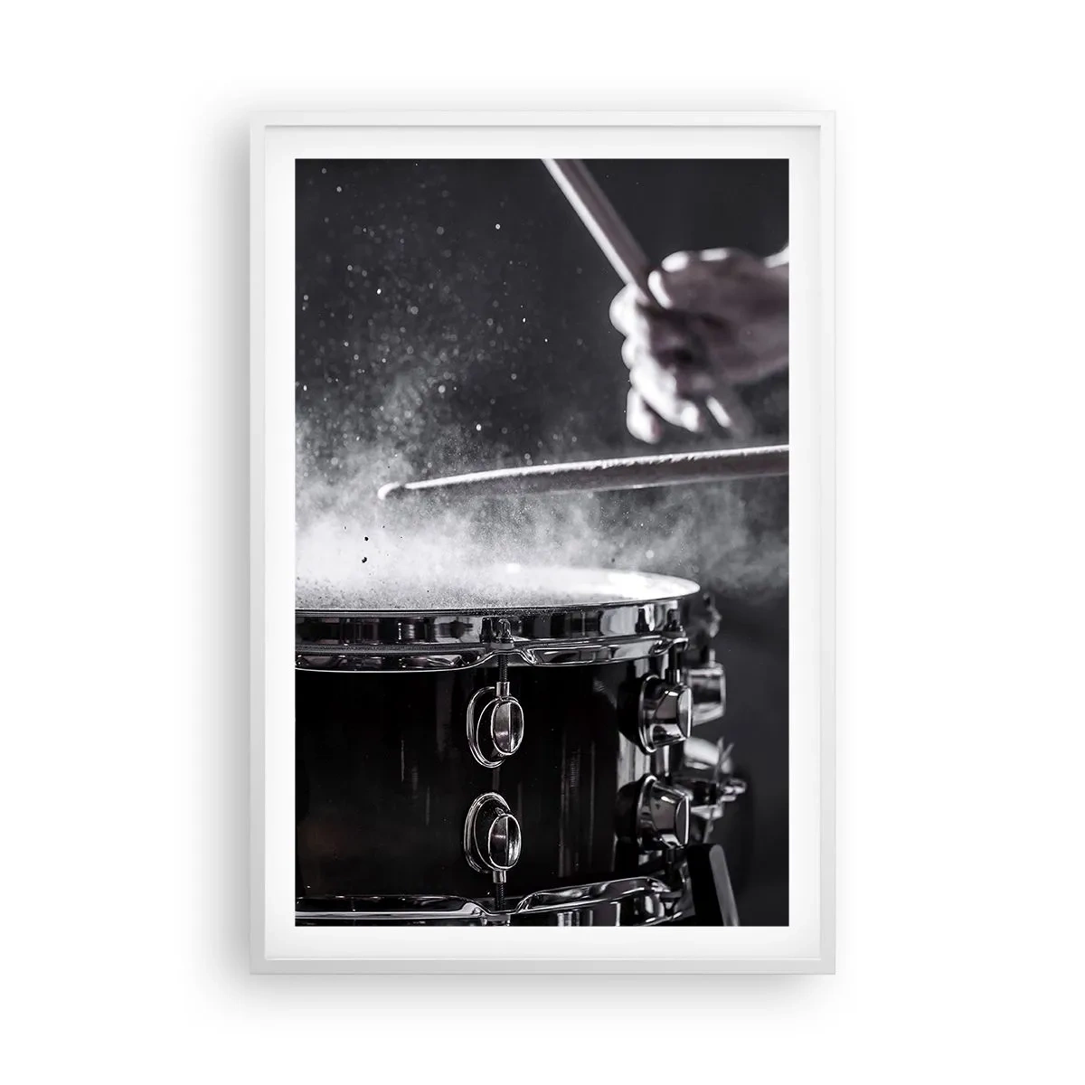 Poster in cornice bianca - Il polso della musica - 61x91 cm