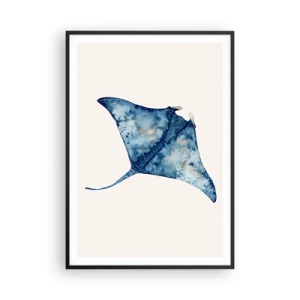 Poster in cornice nera - Vita nel blu - 70x100 cm