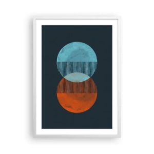 Poster in cornice bianca - Fantasia astronomica - 50x70 cm