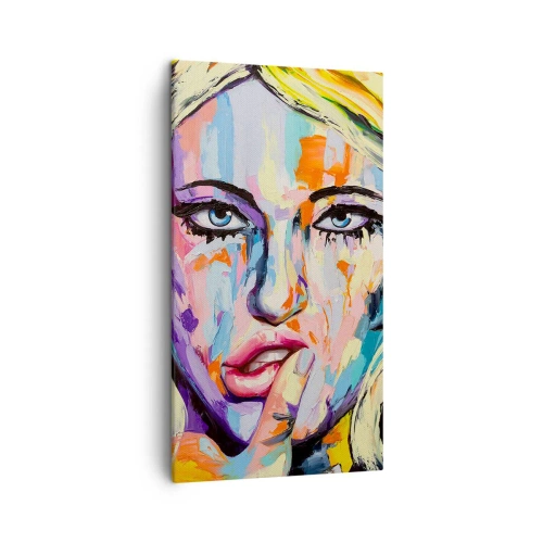 Quadro su tela - Stampe su Tela - Guardala dritto negli occhi - 45x80 cm