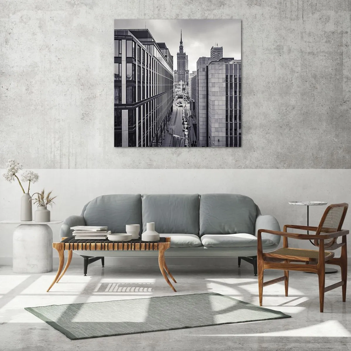 Quadro su vetro - La valle di Varsavia - 40x40 cm