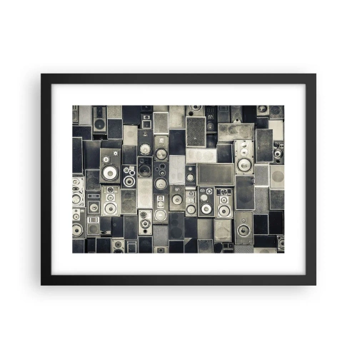 Poster in cornice nera - Armonia di suoni - 40x30 cm