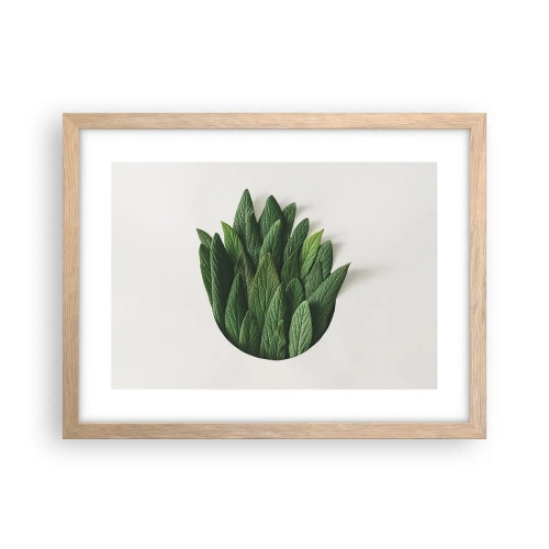 Poster in cornice rovere chiaro - Curiosità irrefrenabile - 40x30 cm