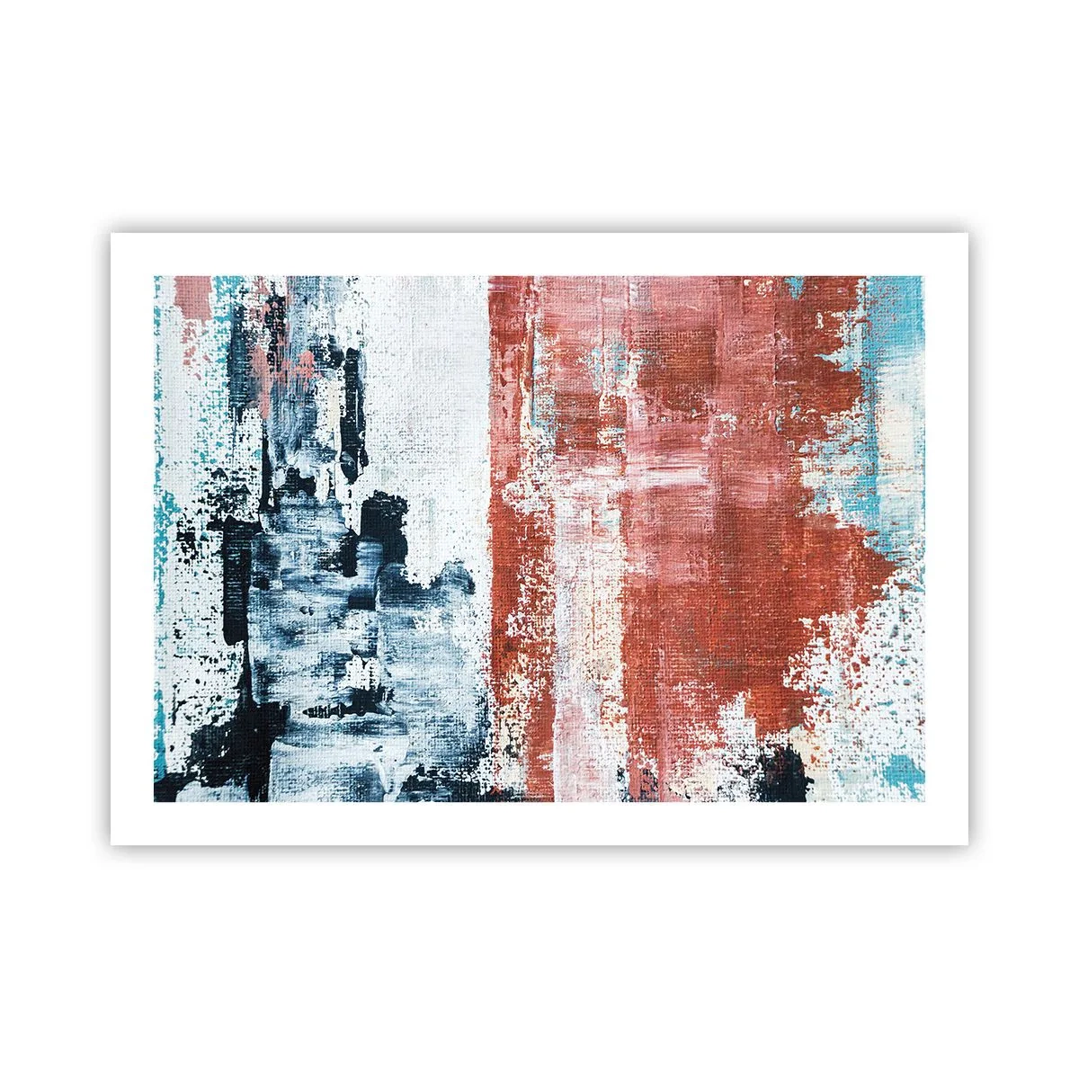 Poster - Astratto in due metà - 70x50 cm