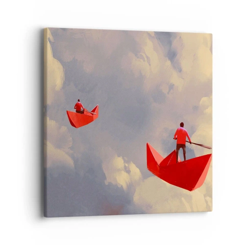 Quadro su tela - Stampe su Tela - La spedizione dei sognatori - 40x40 cm