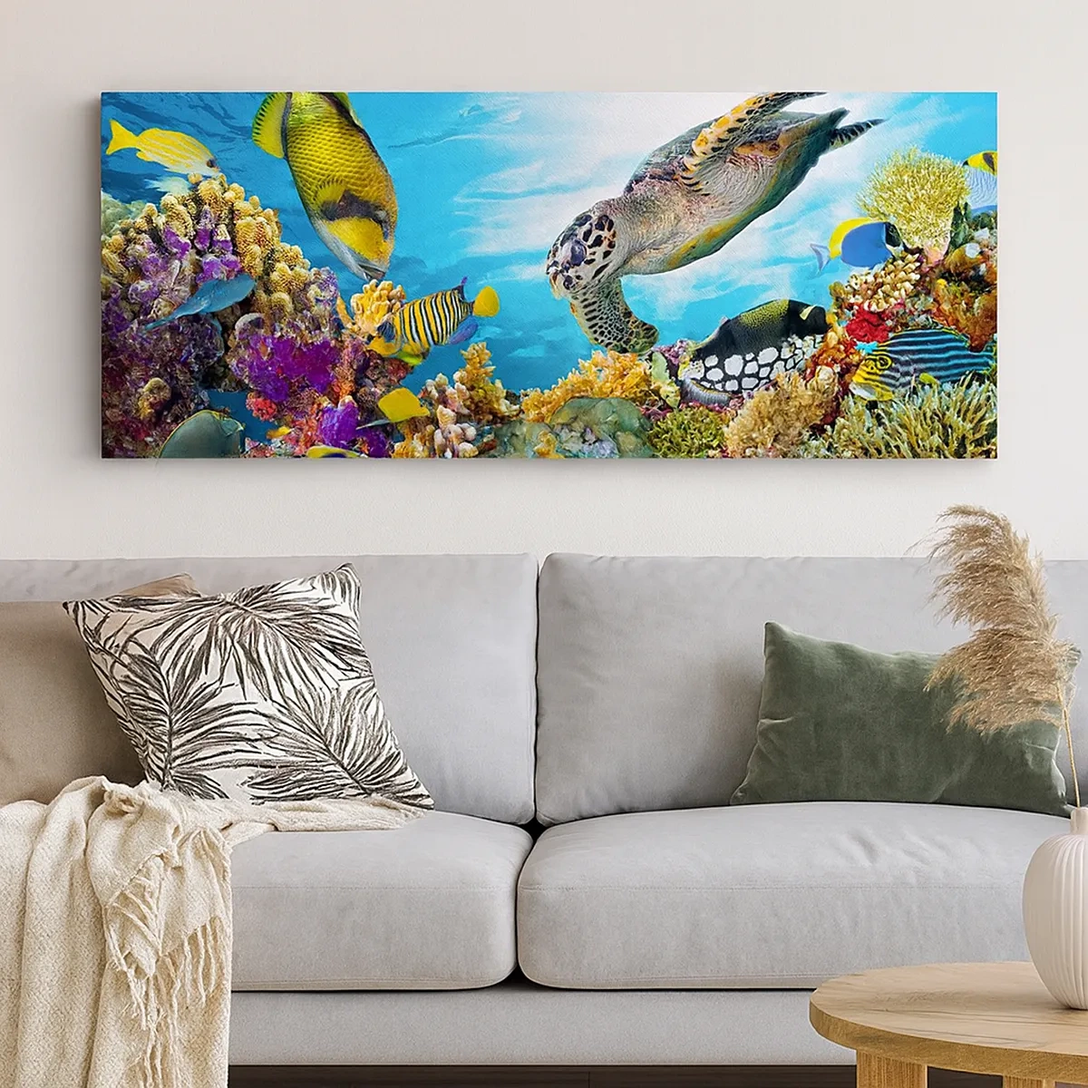 Quadro su tela - Stampe su Tela - Passeggiata corallina - 30x30 cm