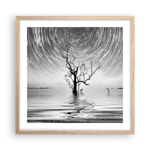 Poster in cornice rovere chiaro - Sinfonia della natura - 50x50 cm