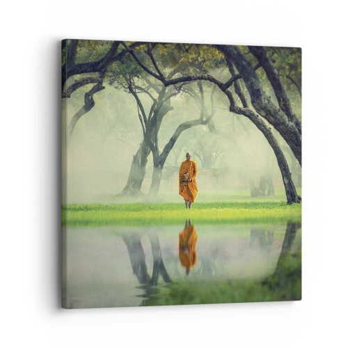 Quadro su tela - Stampe su Tela - In cammino verso l'illuminazione - 30x30 cm