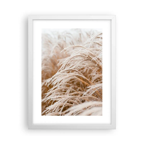 Poster in cornice bianca - Inchino al sole d'autunno - 30x40 cm