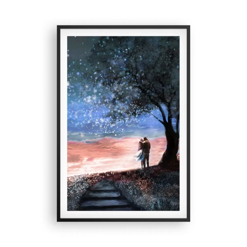 Poster in cornice nera - Lo spettacolo delle stelle - 61x91 cm